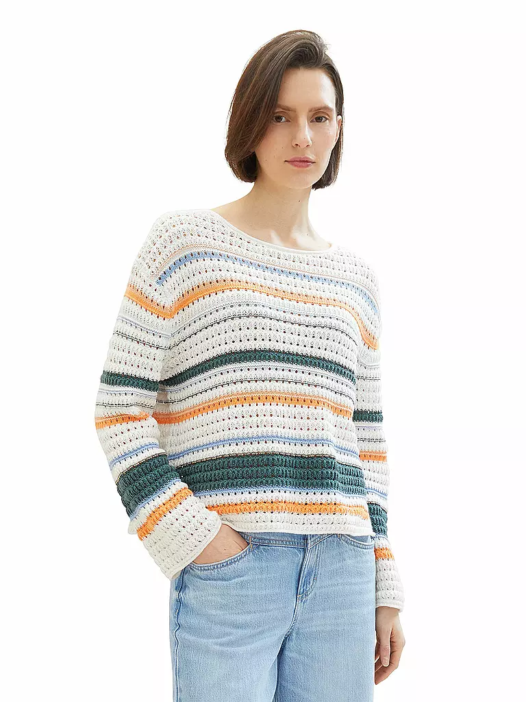 TOM TAILOR Pullover  weiss