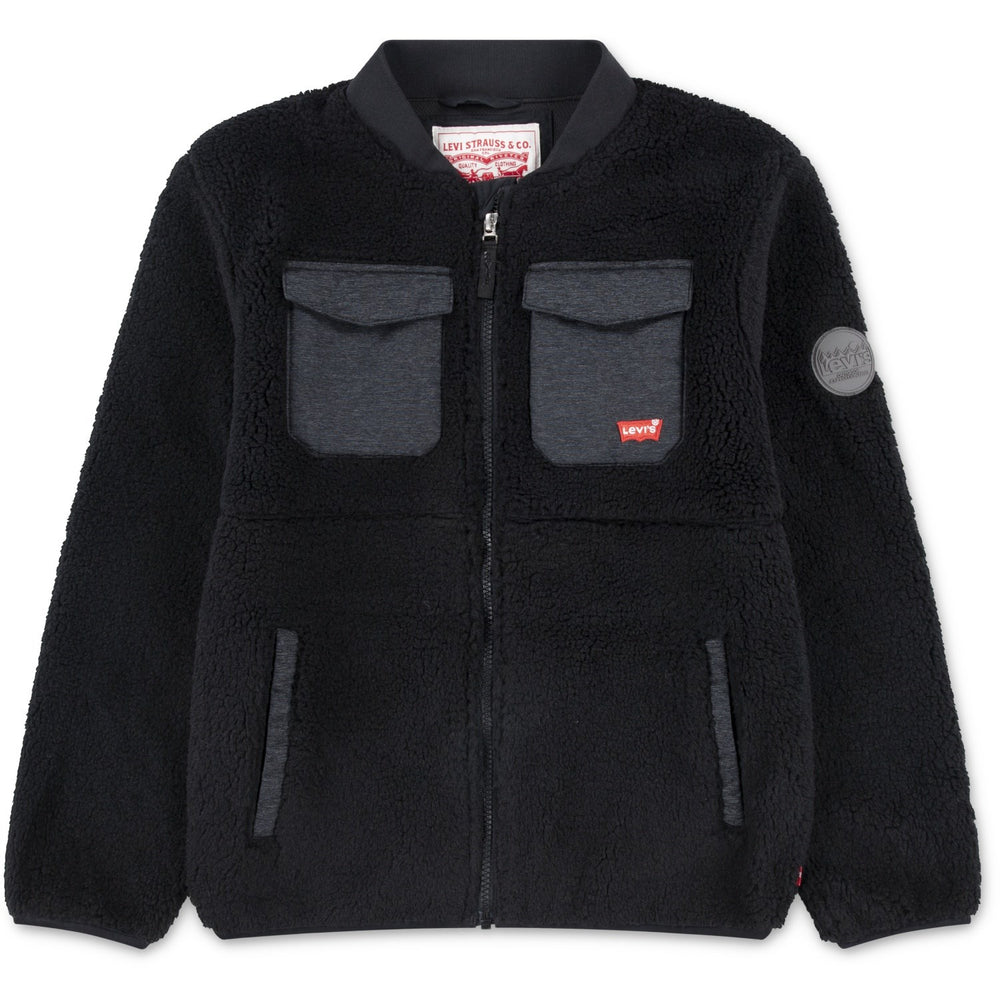 Køb Levi's Jet Black Utility Sherpa Jakke
