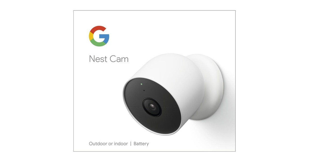 GoogleNest Cam beveiligingscamera  (Wit)