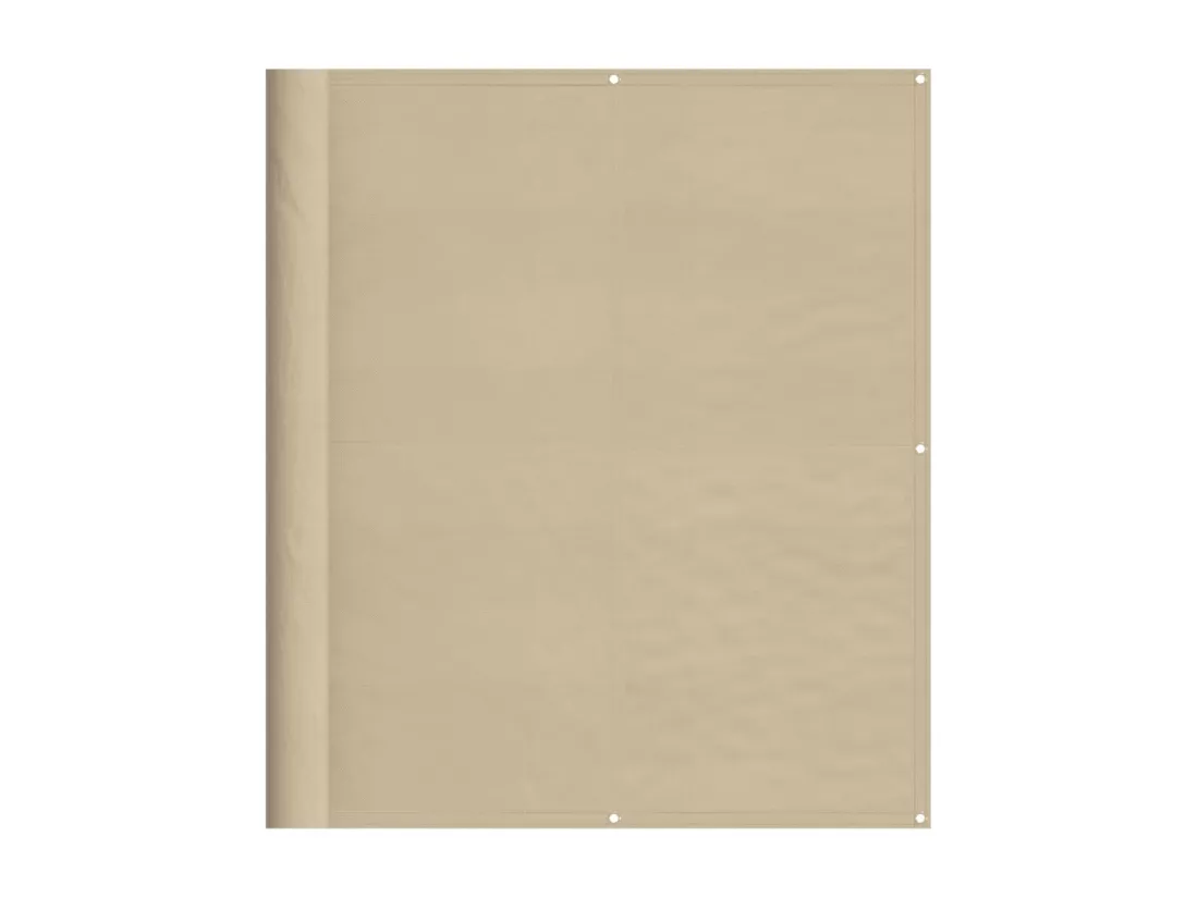 Écran de balcon beige 120x800 cm 100% polyester oxford