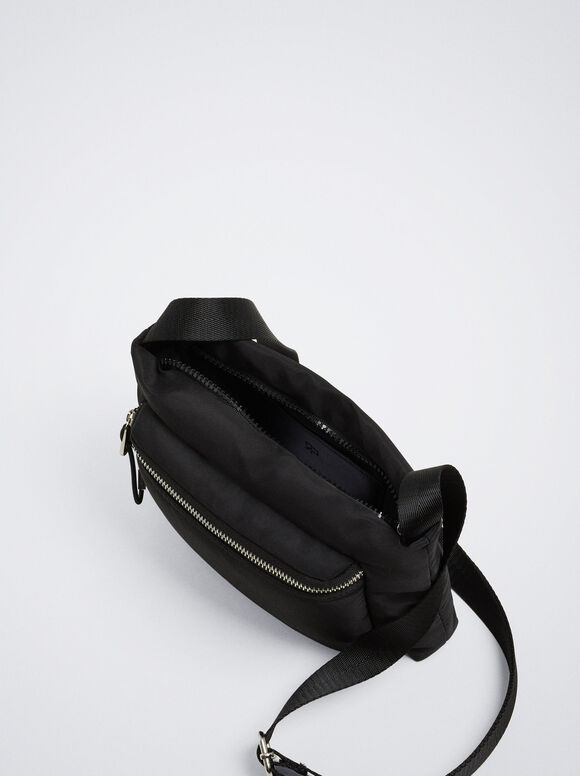 Bolsa Bandolera De Nylon - Preto