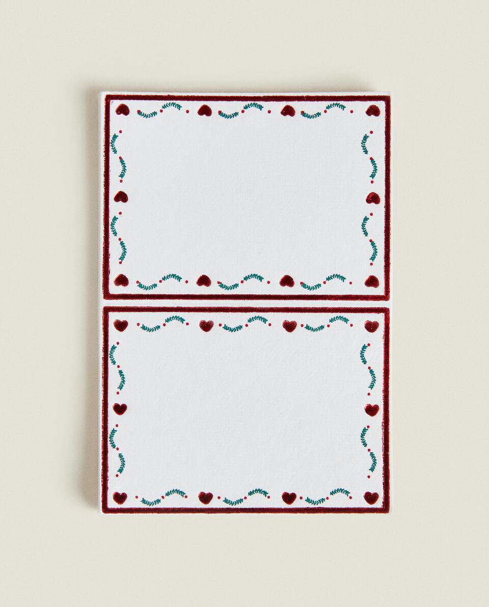 Pacote de Cartões de Lugar de Papel para o Natal Infantil (Pacote com 10)
