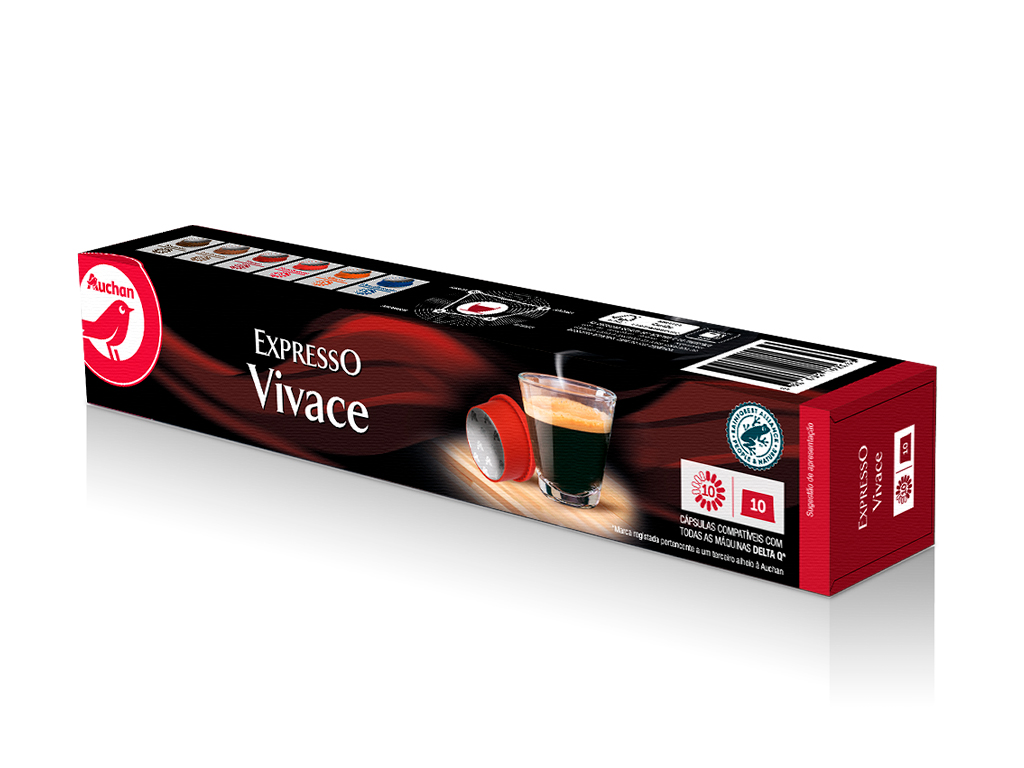 CAFÃ EXPRESSO DQ AUCHAN VIVACE INT.10 10UN