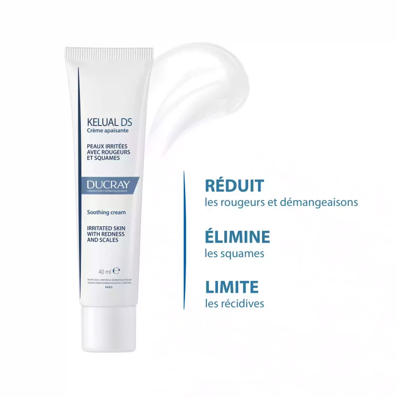 Kelual DS - Crème Apaisante Visage Anti-squames - 40ml