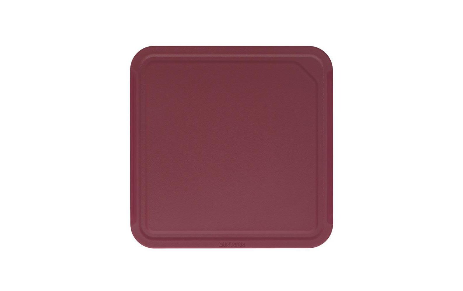 Schneidebrett Tasty+ 25 cm x 25 cmRotes Schneidebrett aus Kunststoff