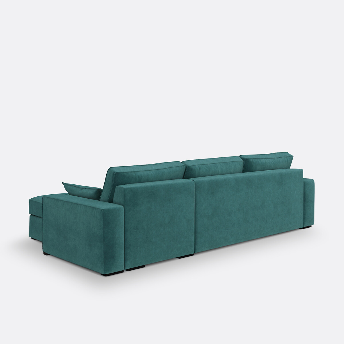 LA REDOUTE INTERIEURS<br>Sofá-cama de canto em veludo, espuma Cécilia
