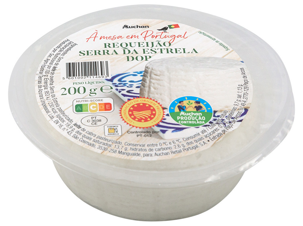 REQUEIJAO SERRA DA ESTRELA DOP AUCHAN À MESA EM PORTUGAL CULTIVAMOS O BOM 200G