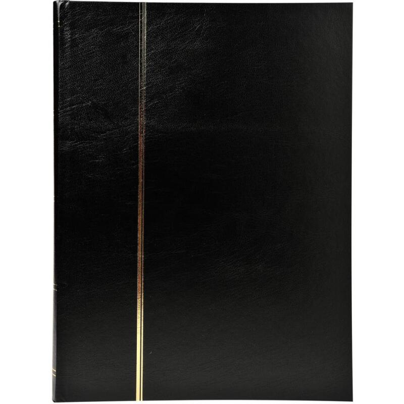 Album de timbres simili-cuir 64 pages noires - 22,5x30,5 cm