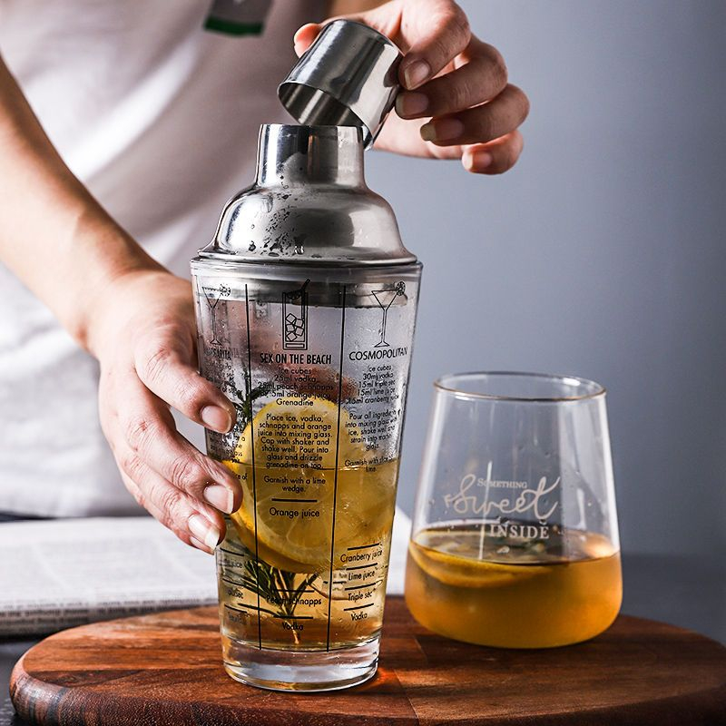 Chimi Chimi - Glazen Shaker Drinkfles
