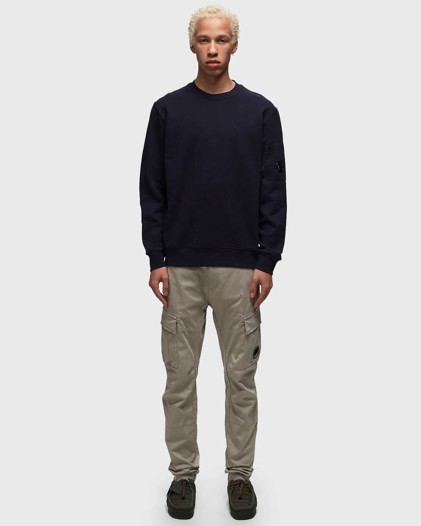 C.P. Company DIAGONAL RAISED FLEECE SWEATSHIRTS - CREWNECK