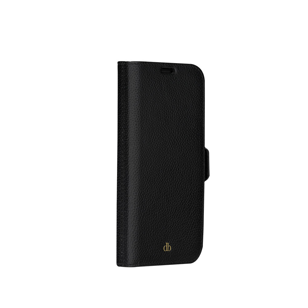 iPhone 14 Pro 2in1 Book Cover Echtleder Tasche mit RFID Schutz New York (NY61NIBL5585) - Schwarz