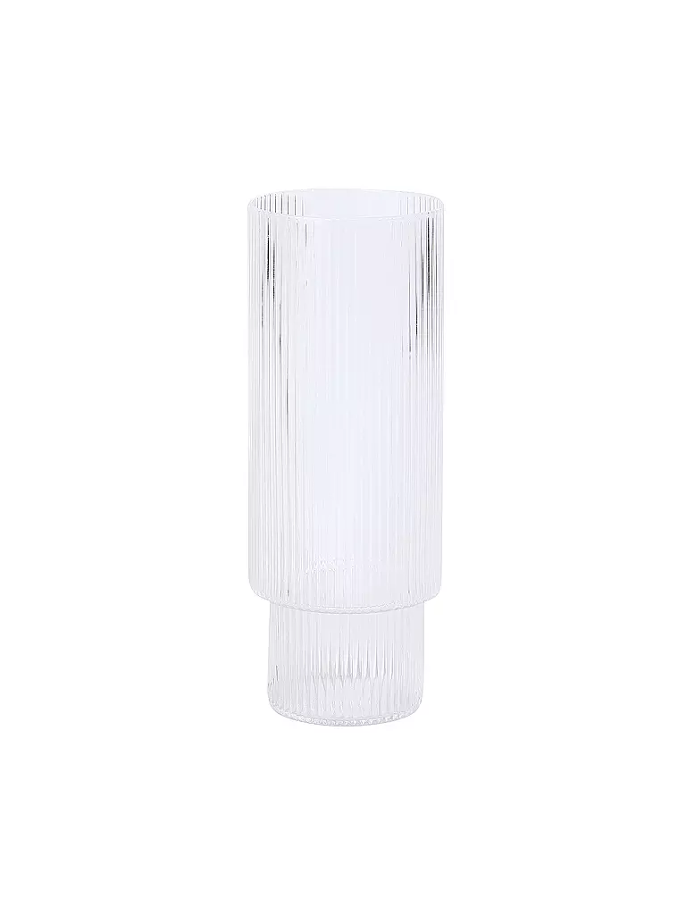 FERM LIVING Longdrinkglas 4er Set RIPPLE transparent