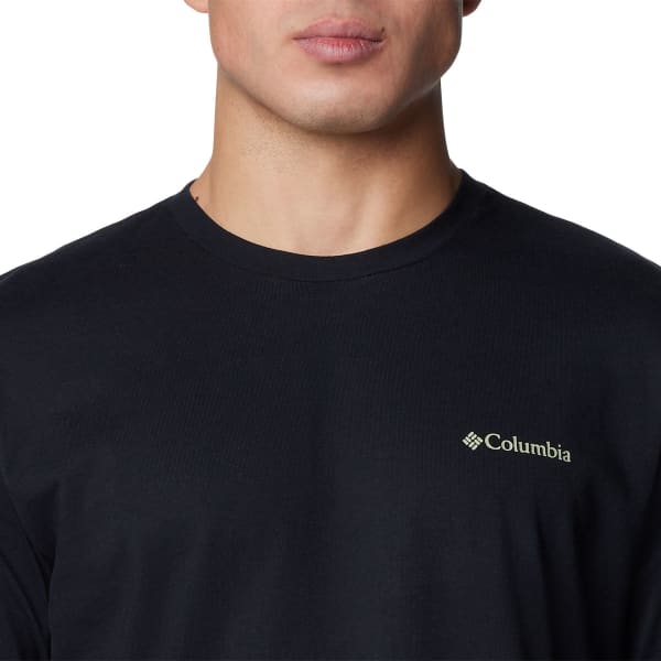 T-shirt COLUMBIA EXPLORERS CANYON LONG SLEEVE T-SHIRT BLACK/TORN SUNSCAPE