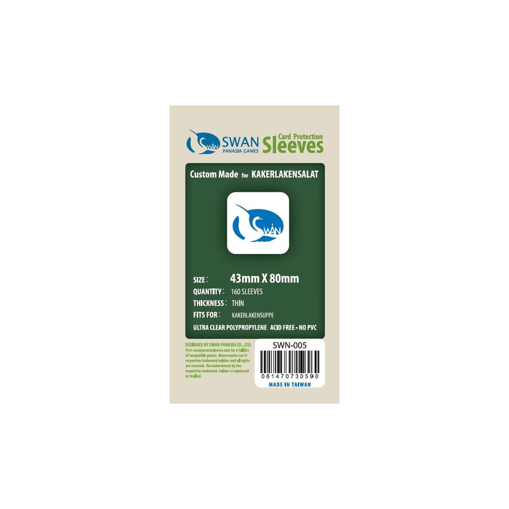 Swan Panasia - Card Sleeves Standard - 43x80mm - 160p