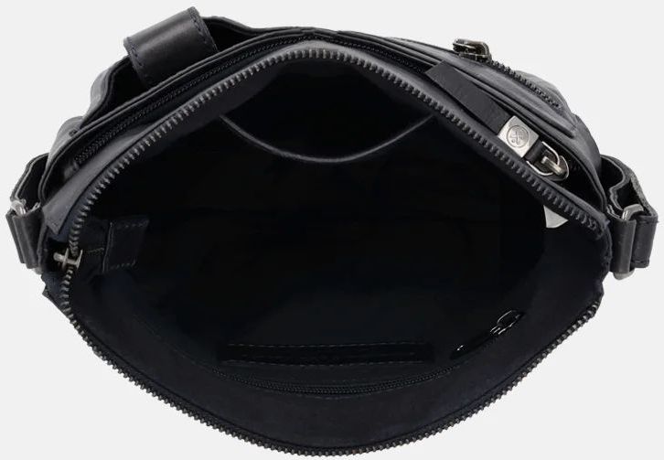 Micmacbags - Porto - Schoudertas - Donker Navy - Leer