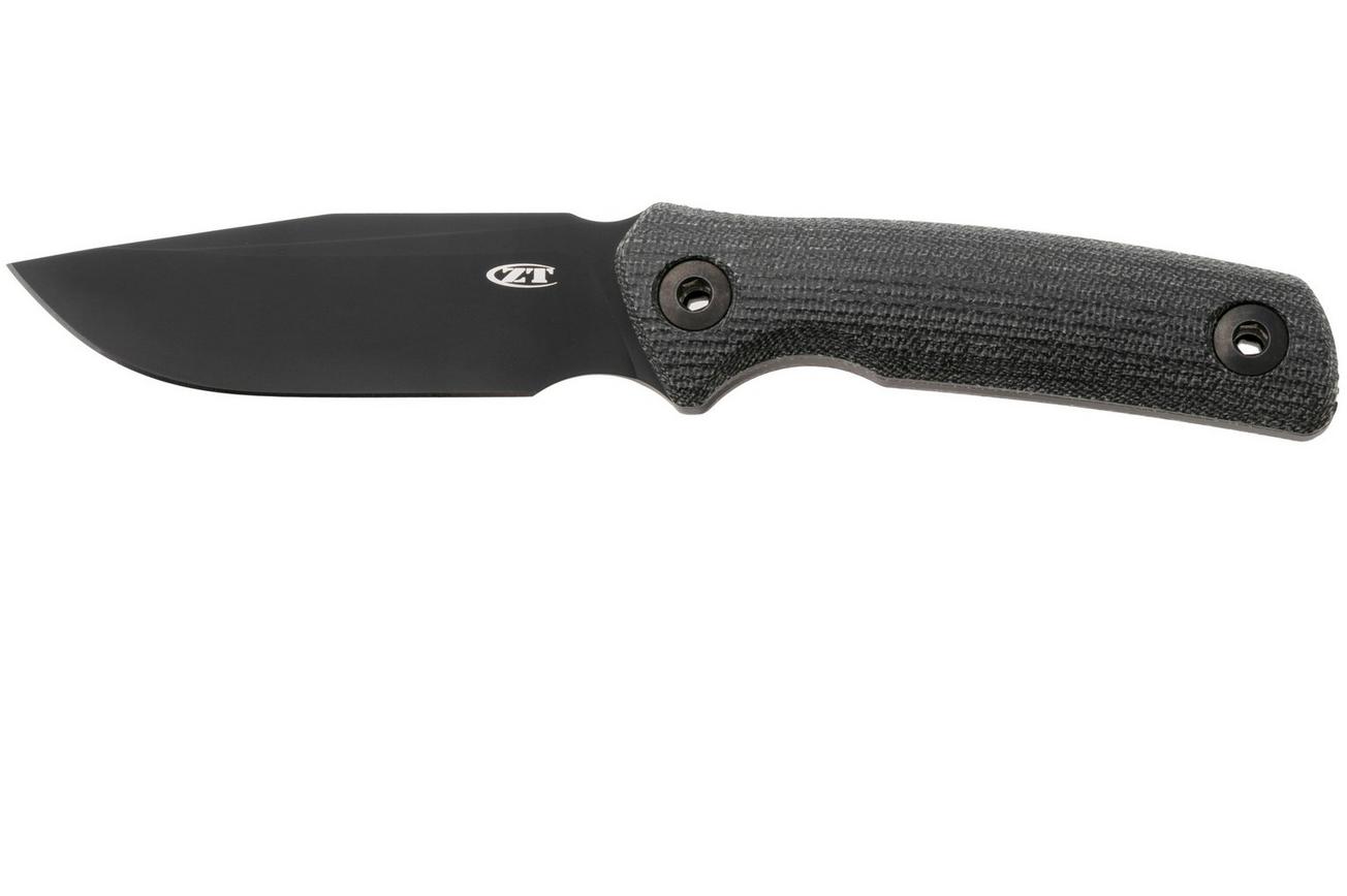 Zero Tolerance 0004BLK, Black CPM Cru-Wear, Black Micarta vaststaand mes