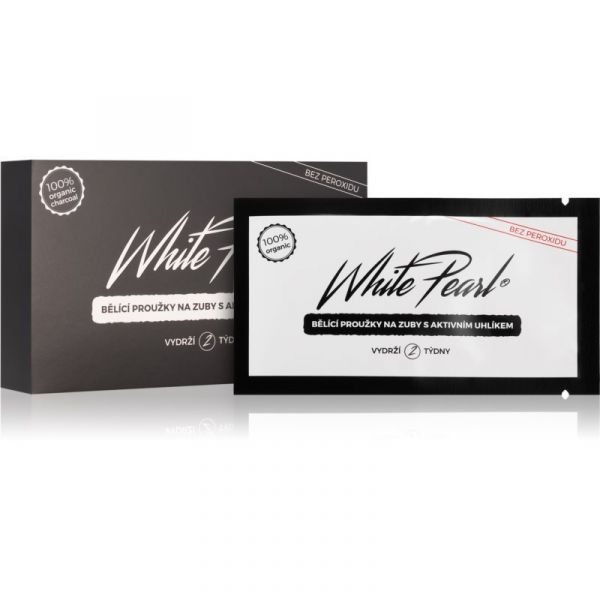 White Pearl Charcoal Tiras de Branqueamento Dental 28 Unidades