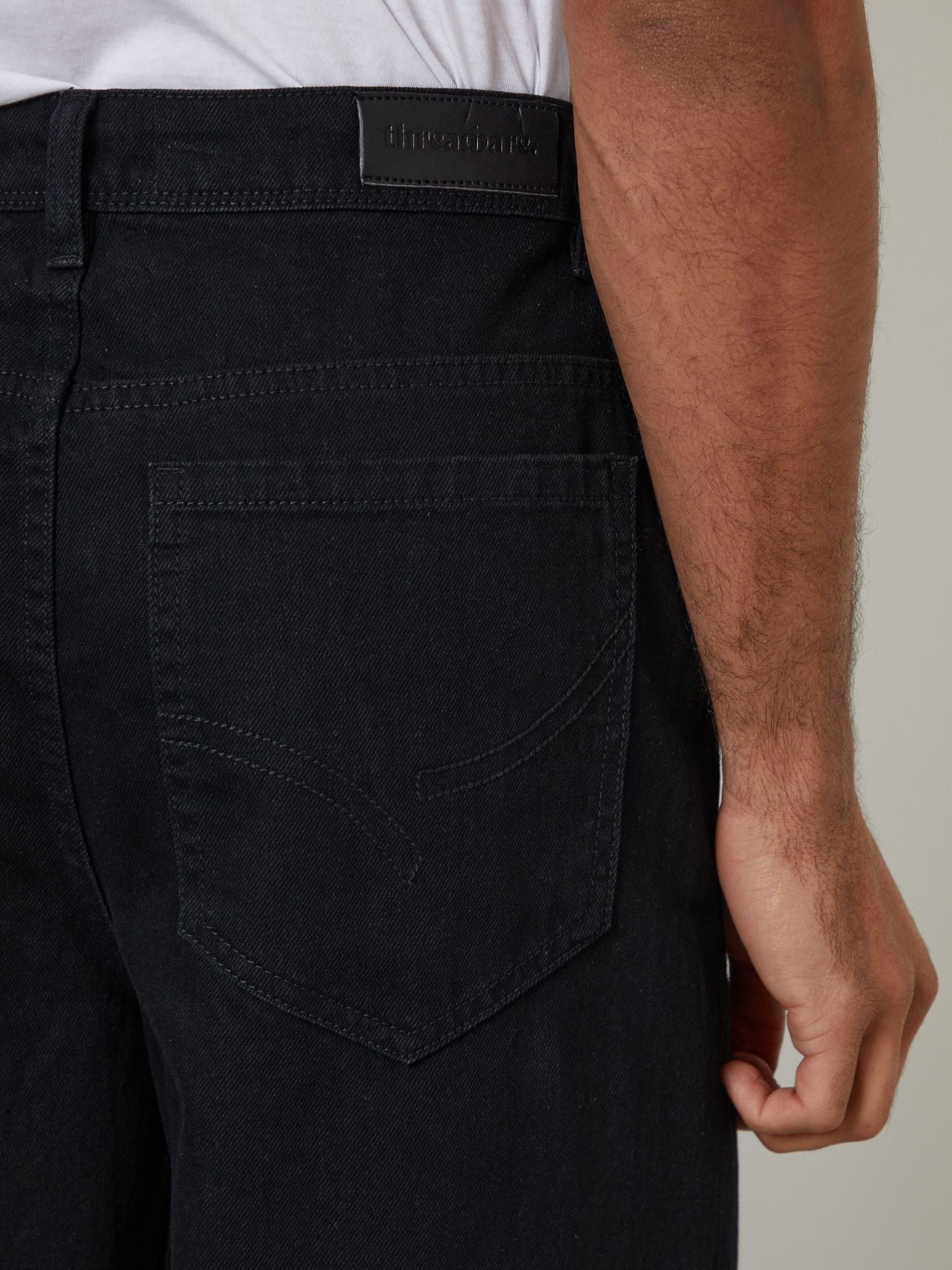 Zwart - Threadbare Baggy Fit Jeans