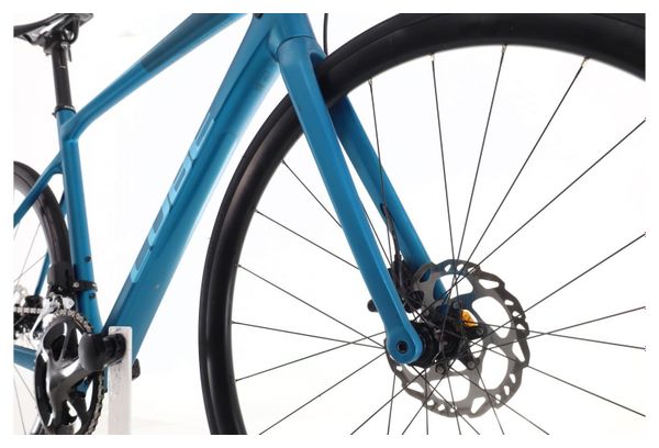 Produit reconditionné · Cube Attain SLX Carbone Di2 12V · Bleu / Vélo de route / Cube | Très bon état