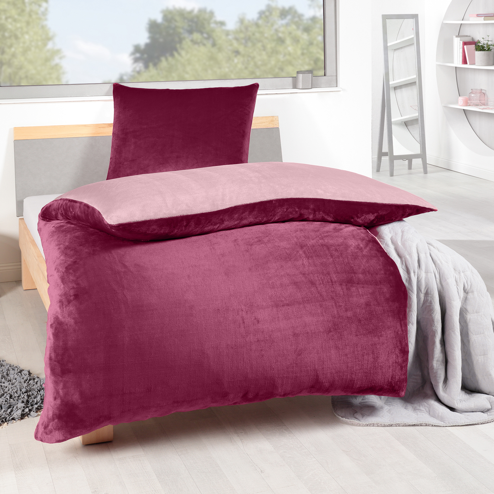 Flanell-Bettwäsche - sortiert - Cashmere-Touch - 135x200 cm