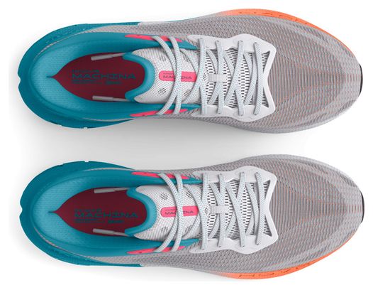 Chaussures de Running Under Armour HOVR Machina Breeze Blanc Orange Bleu