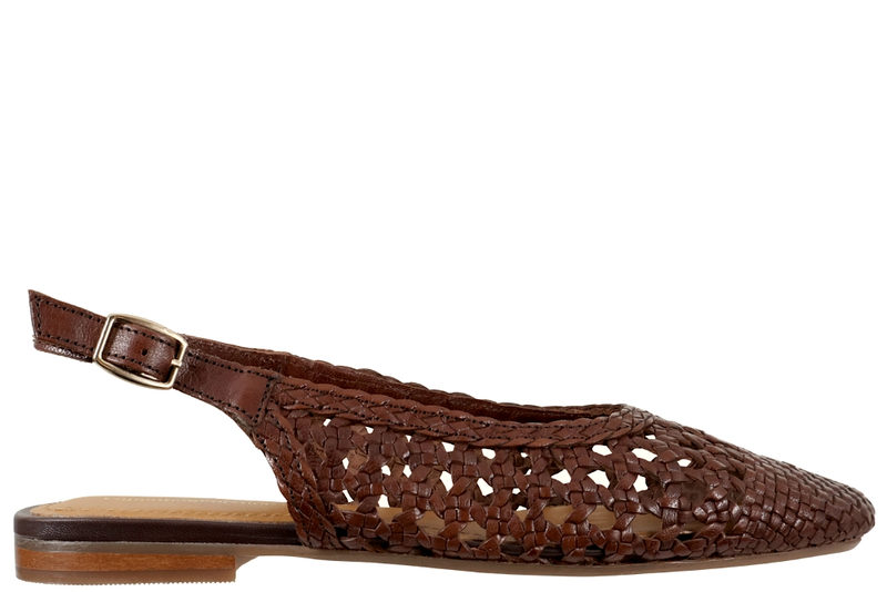 COPENHAGEN SHOES VALERIE SLINGBACK I MØRKEBRUNT SKIND