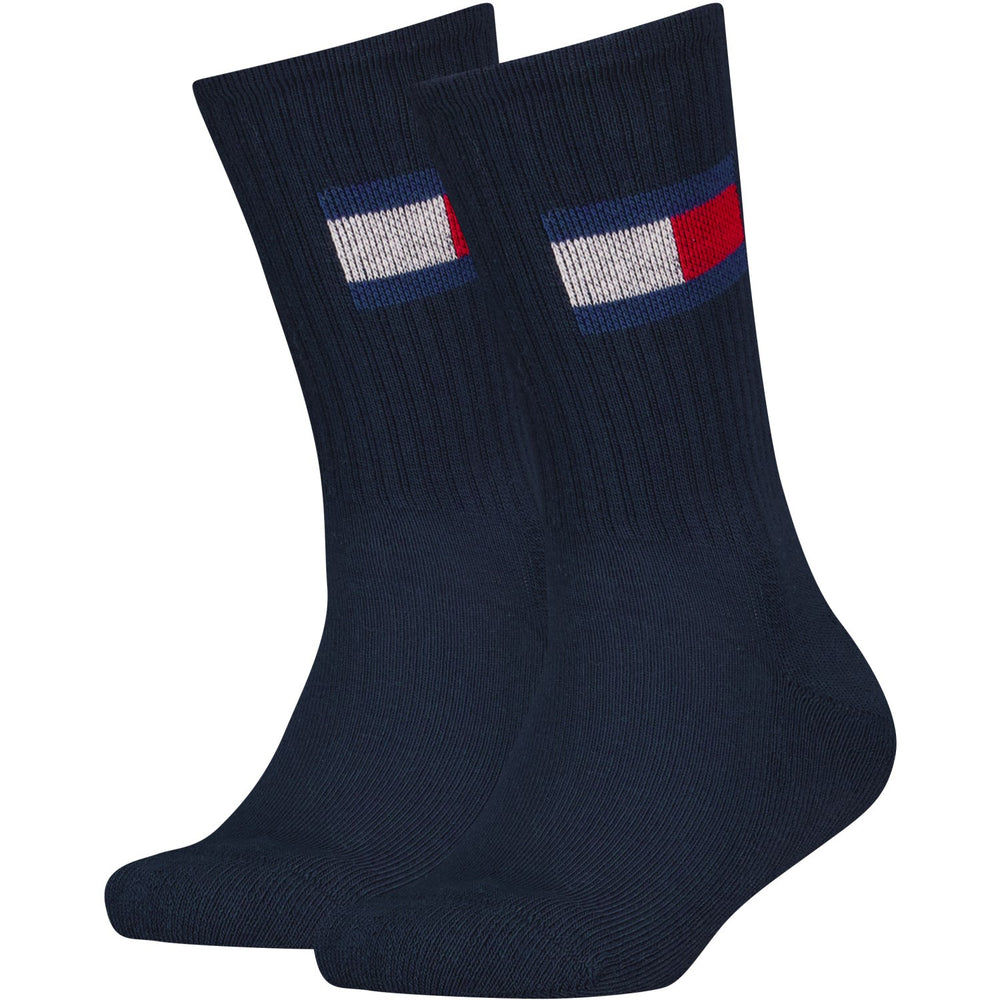 Køb Tommy Hilfiger Navy Th Kids Strømpe 2P Flag