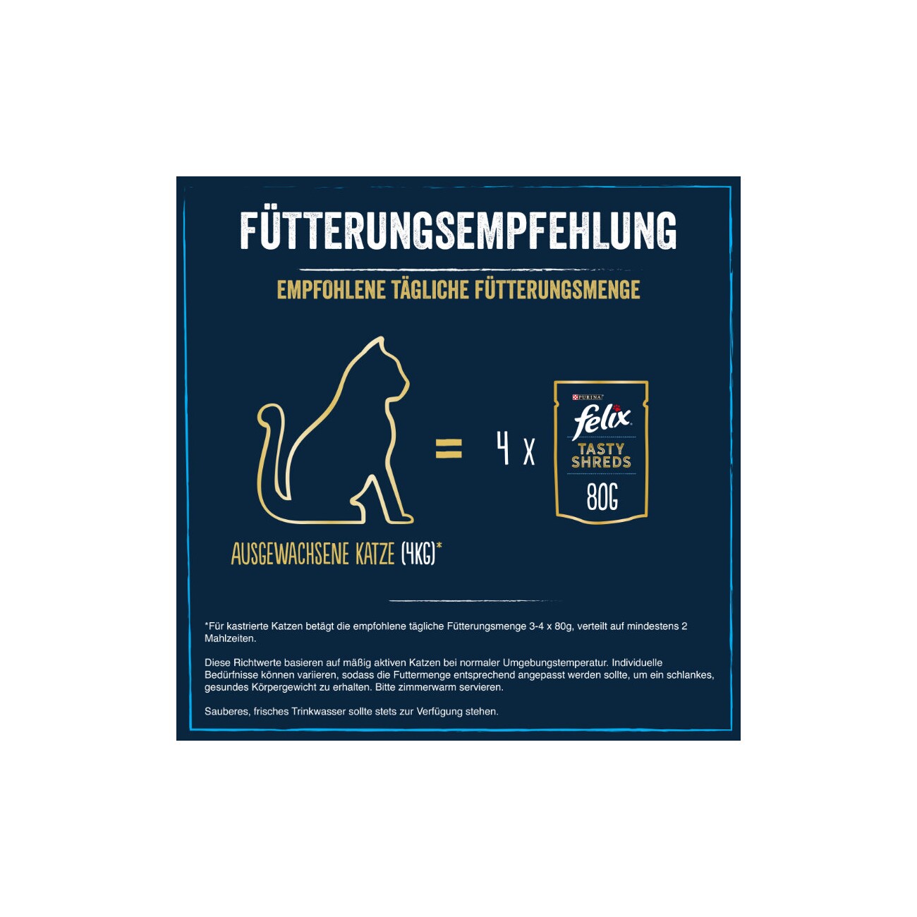 Felix Tasty Shreds Geschmischte Vielfalt 80x80g
