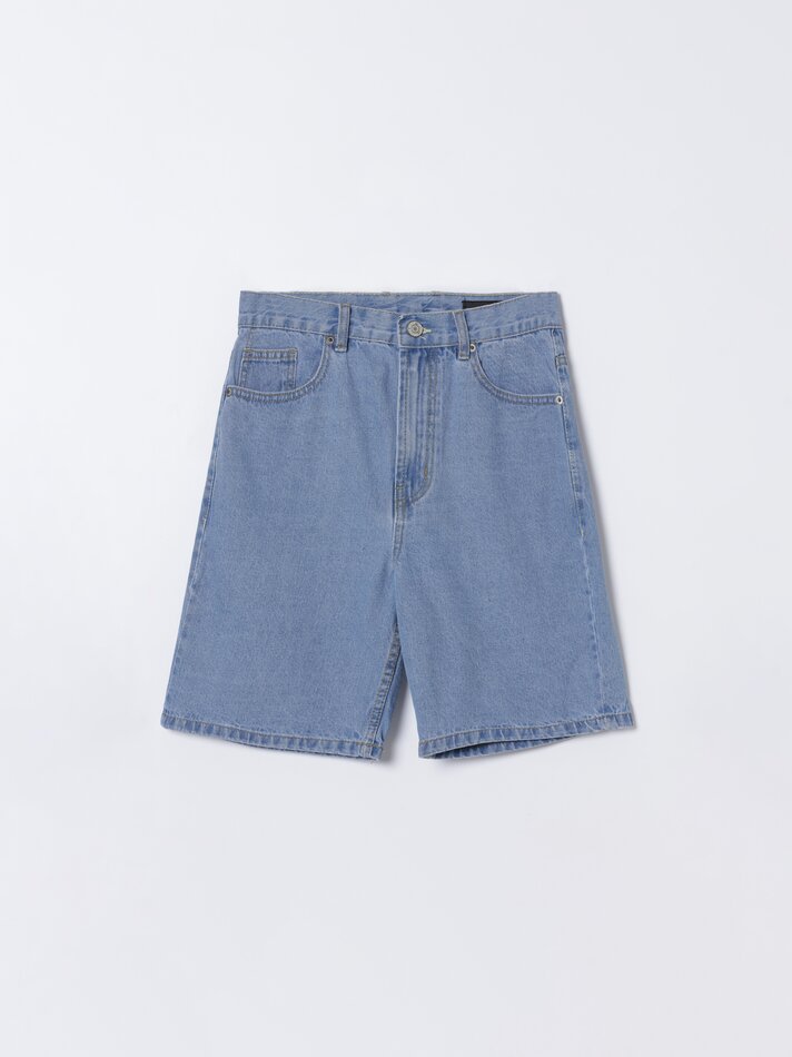 Bermuda jeans slim fit - Indigo