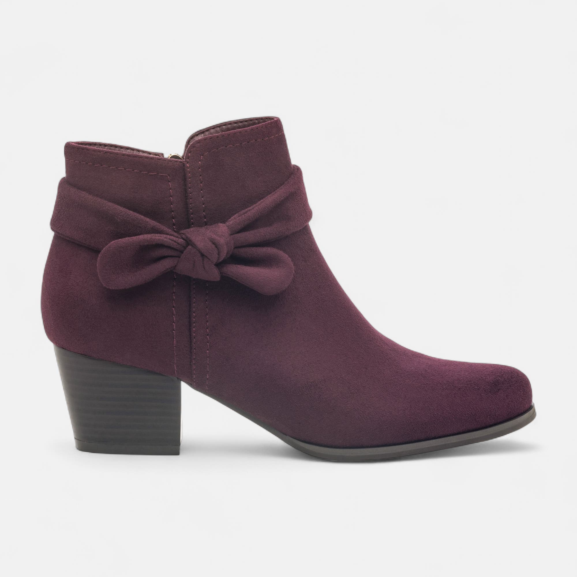 Bottines à talon Femme bordeaux