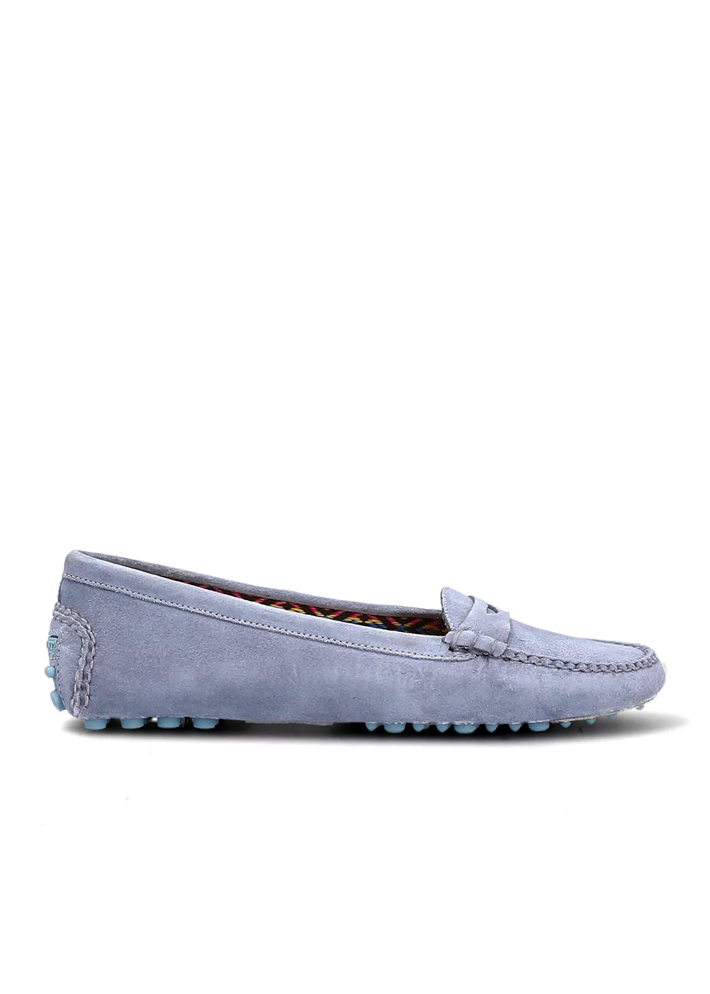 MOCASSIN ROUND DRIVER VELOURS SAPHIR