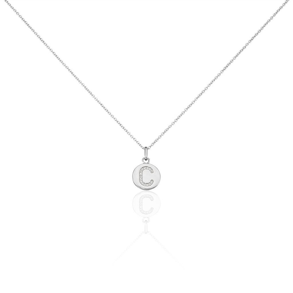 Collier Argent Eugenien Oxydes De Zirconium