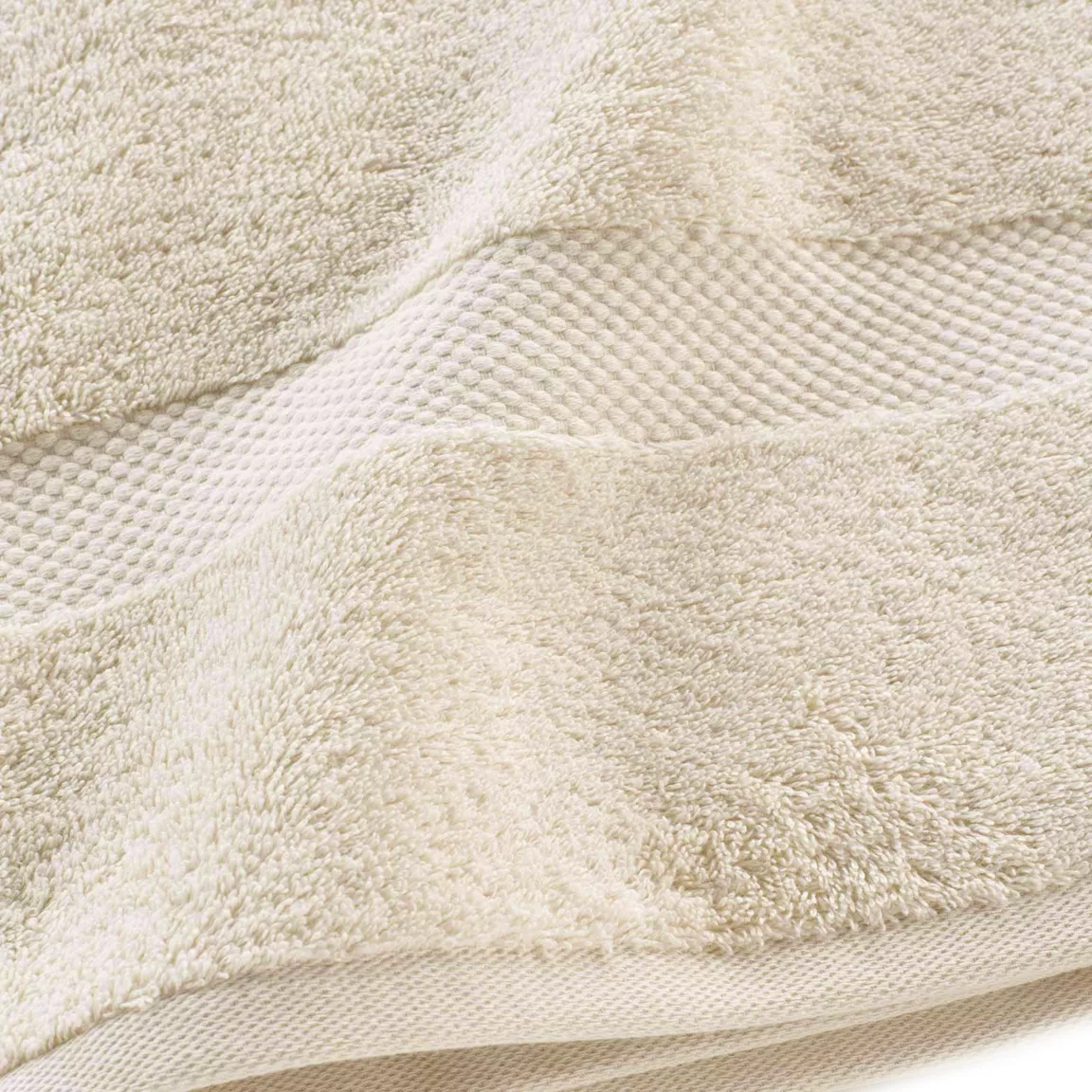 Lot de serviettes de bain 50x90 cm x2 + serviettes 70x130cm x2 + gants de toilette x2 Elegance Beige