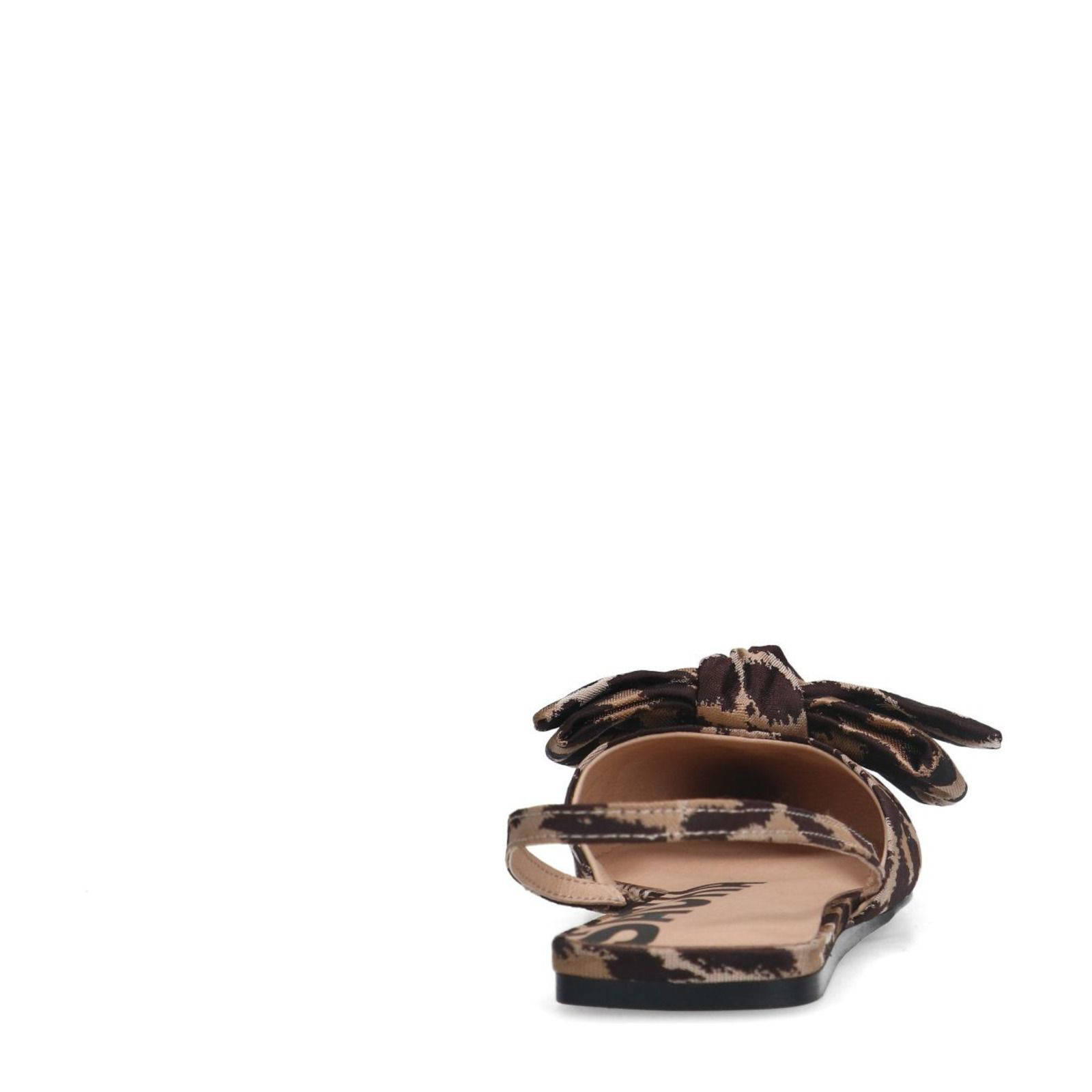 Sacha slingback ballerina's panterprint beige