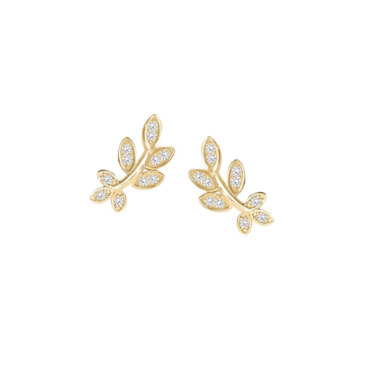 Boucles d'oreilles plaquées or oxyde