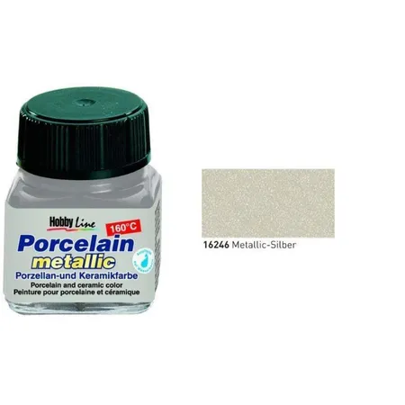 KREUL Glass & Porcelain Classic, metallic-silber, 20 ml