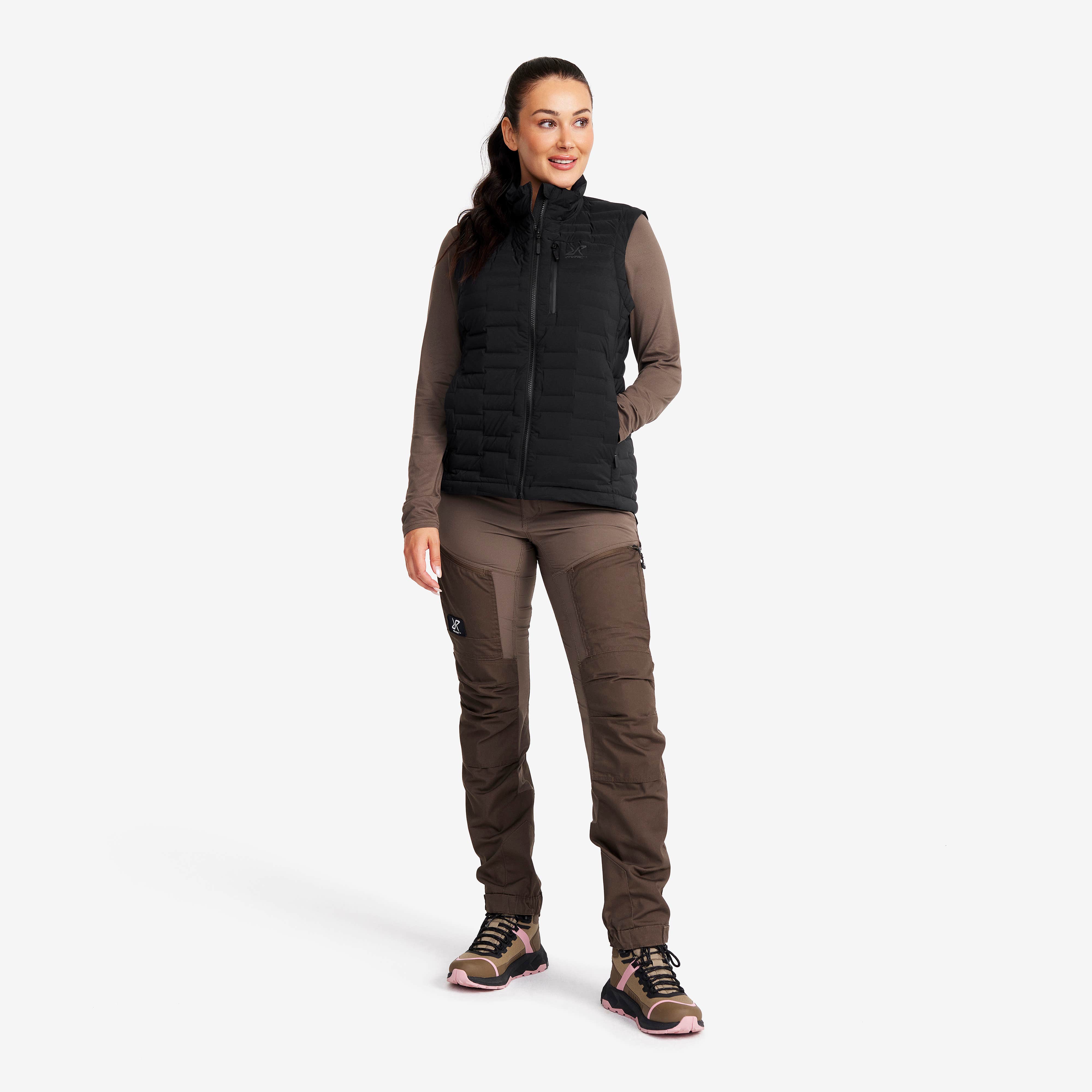 Flex Stretch Down Vest Dame Black