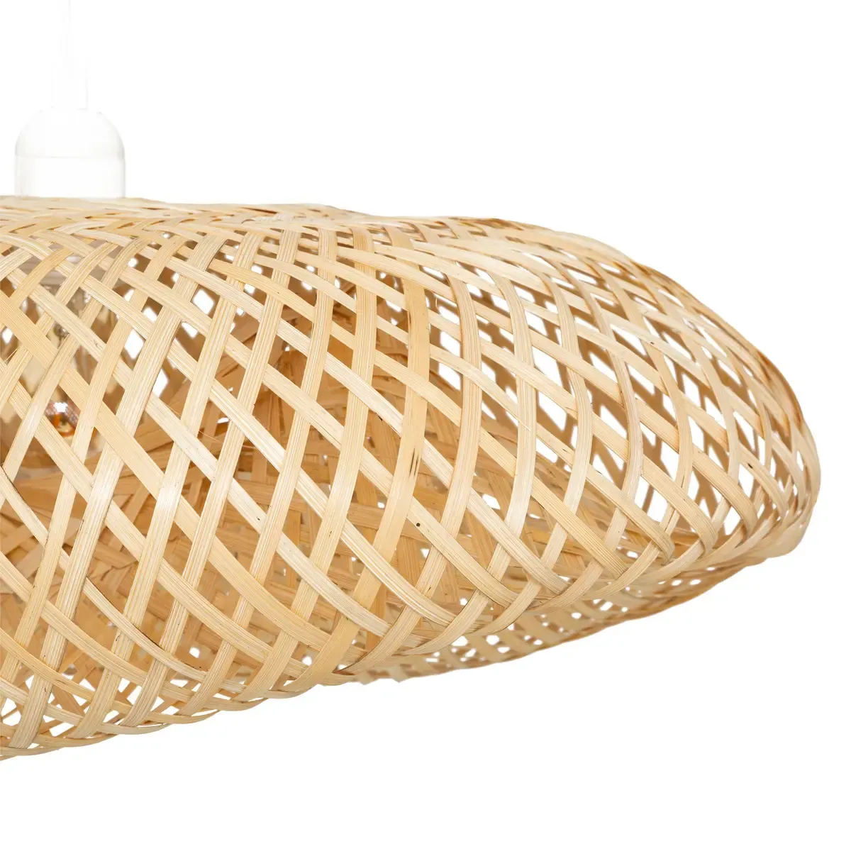Pegane Lampe Bambou/Métal - Naturel