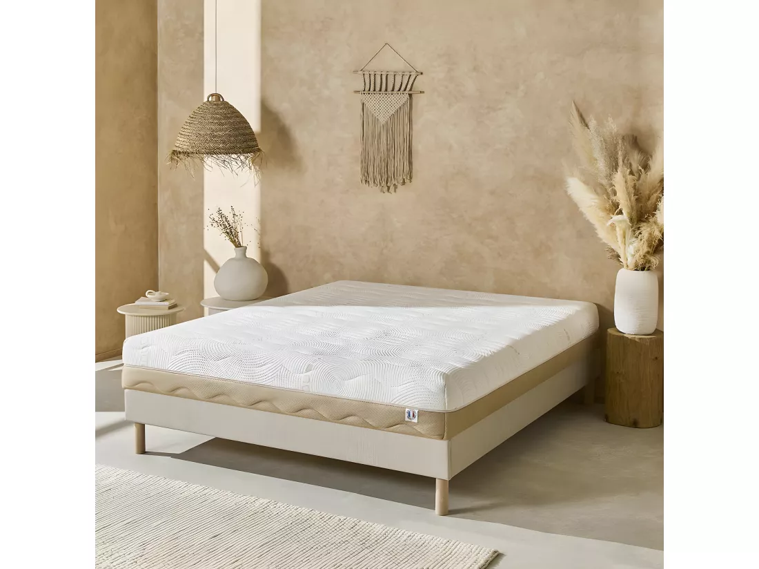 NUIT DE COTON | Matelas 4 SAISONS 140x190 cm | Mousse avec mémoire de forme