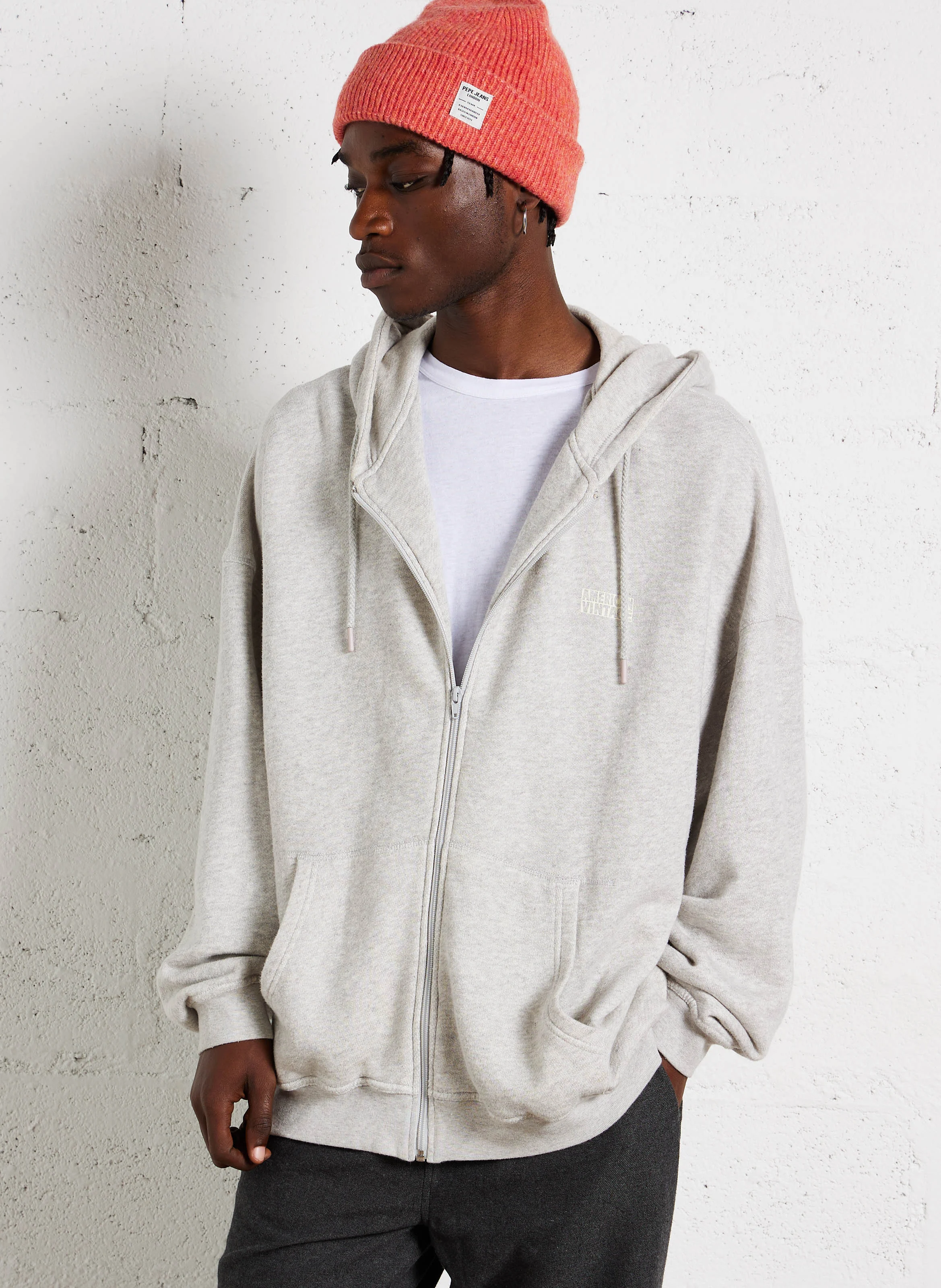KODYTOWN - Sweat zippé en coton bio | Gris