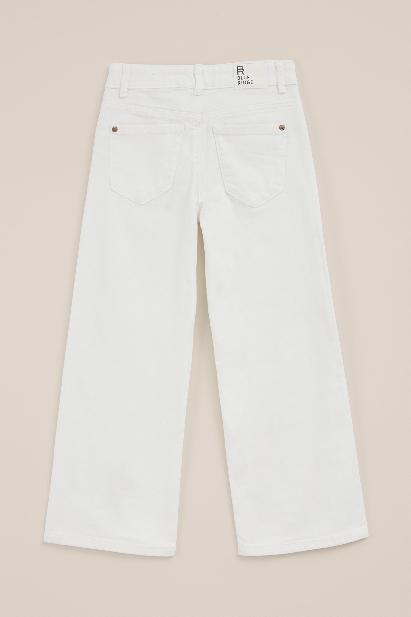 Meisjes wide leg jeans Blue Ridge Wit