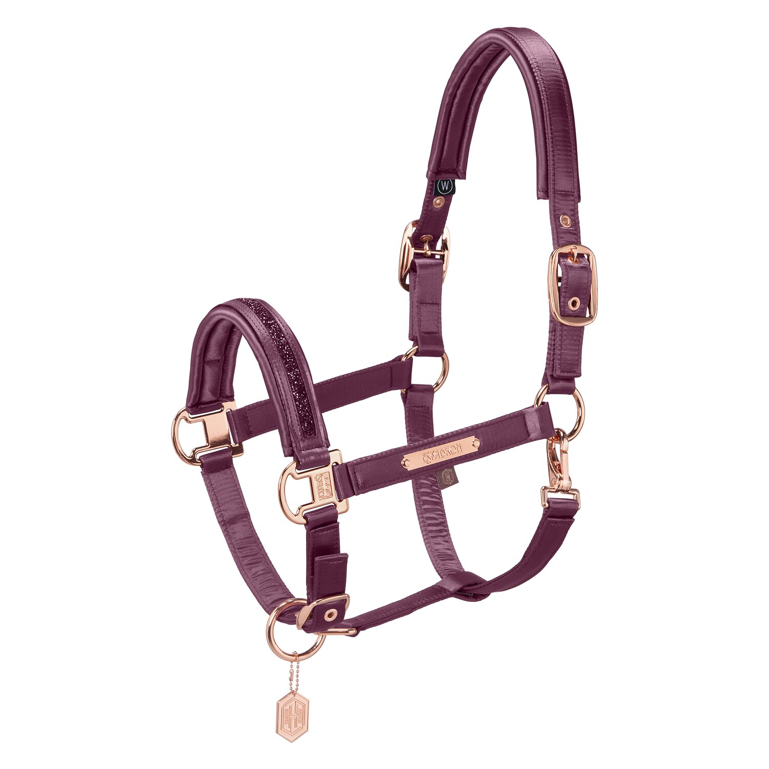 ESKADRON Heritage Halfter Satin Jewel Double Pin  - cassis
