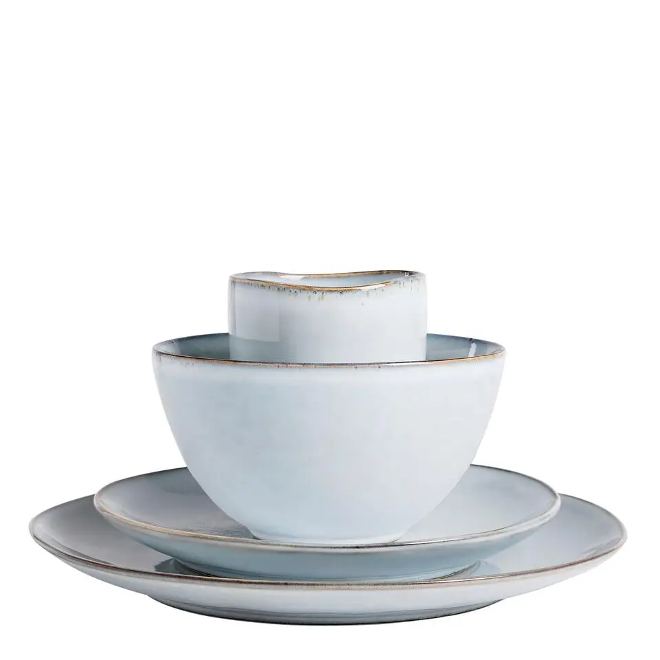 Mica Decorations Tabo Serviesset 4 persoons Keramiek Grijs