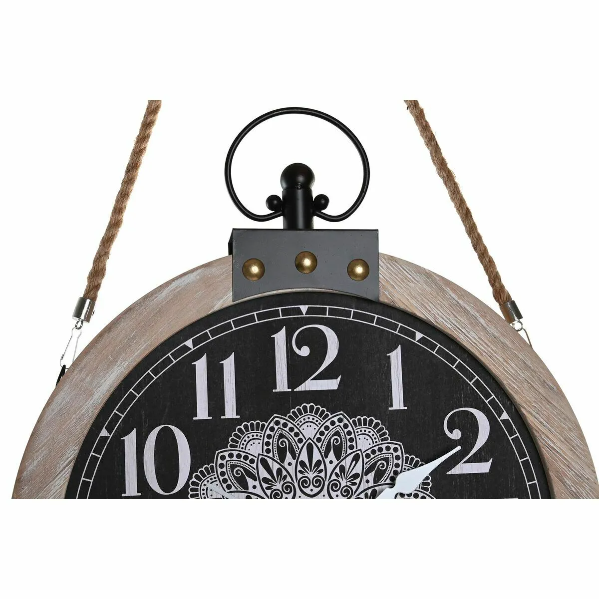 DKD Home Decor Horloge de Table Mandala (2 Unités)