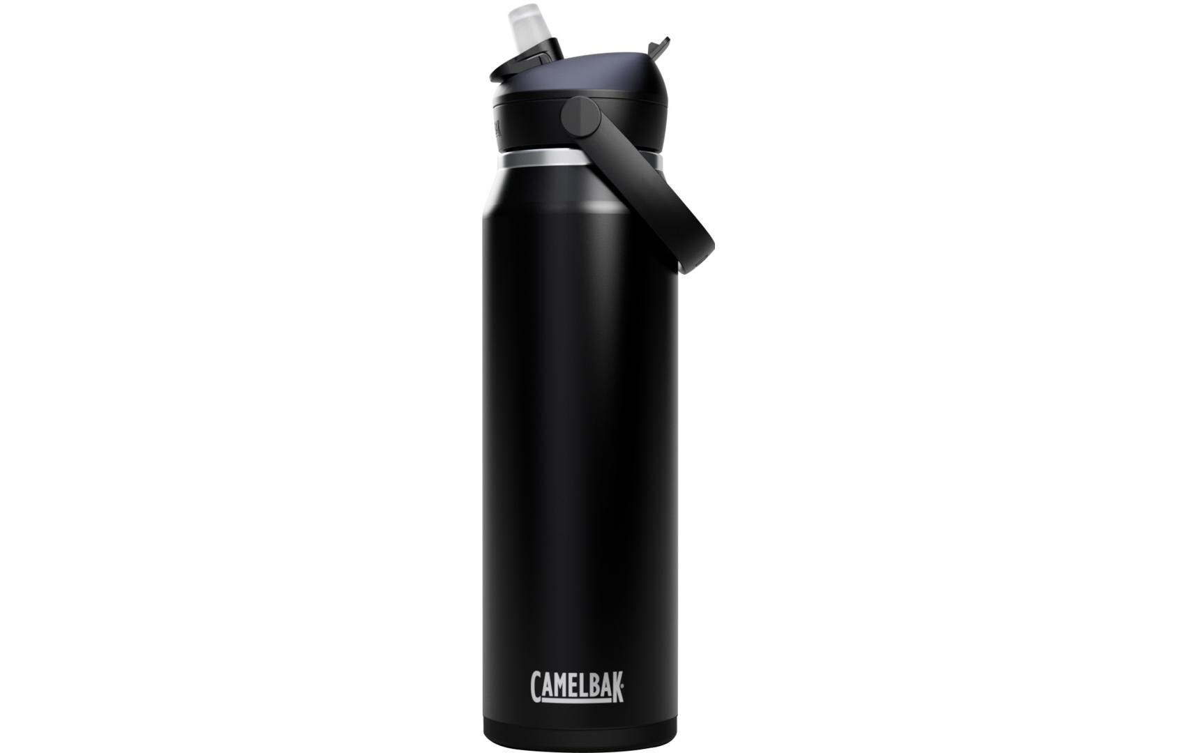 Thermosflasche Thrive Flip Straw V.I. 1000 ml, SchwarzDer mobile Getränkeschutz