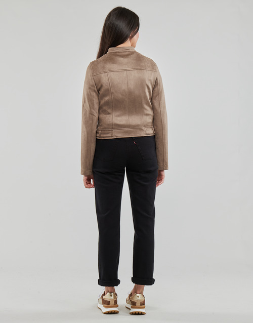 Vero Moda - VMJOSE MARI SHORT FAUX SUEDE JACKET BOOS - Marron