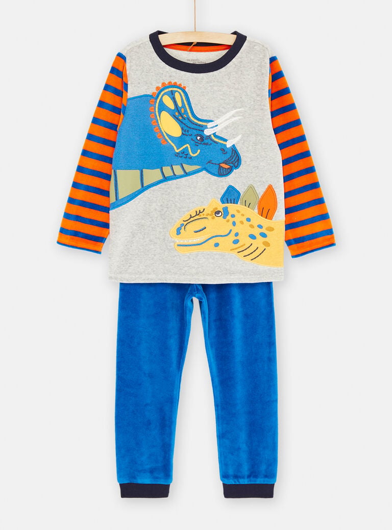 Ensemble pyjama gris et bleu