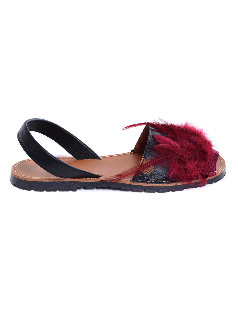 Menorquinas California Plumas Bordeaux