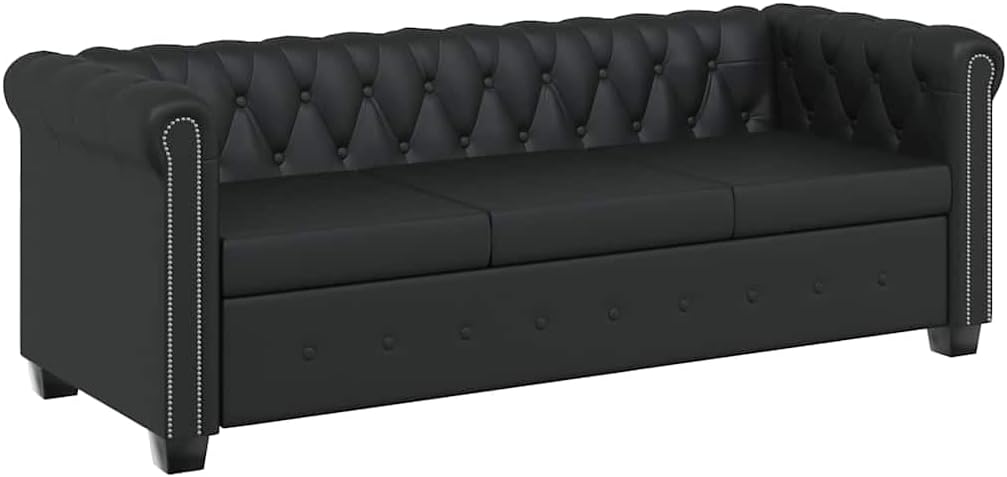vidaXL Chesterfield Sofa Couch 2-& 3-Sitzer Kunstleder Wohnmöbel Polstergarnitur