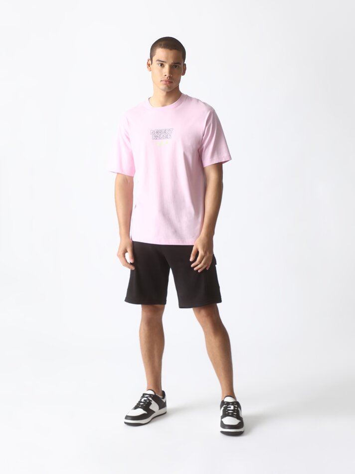 Camiseta estampada - Rosa chiclete